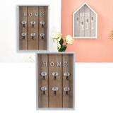 WallMounted Key Rack Wooden Key Organizer Hanger Decorative Key Hanging Holder Decor(D )