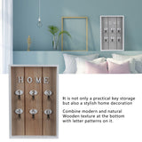 WallMounted Key Rack Wooden Key Organizer Hanger Decorative Key Hanging Holder Decor(D )