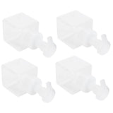 4PCS 250ml Clear Plastic Pump Bottles Foaming Soap Dispenser Refillable Foam Bottle Travel Use - Front View