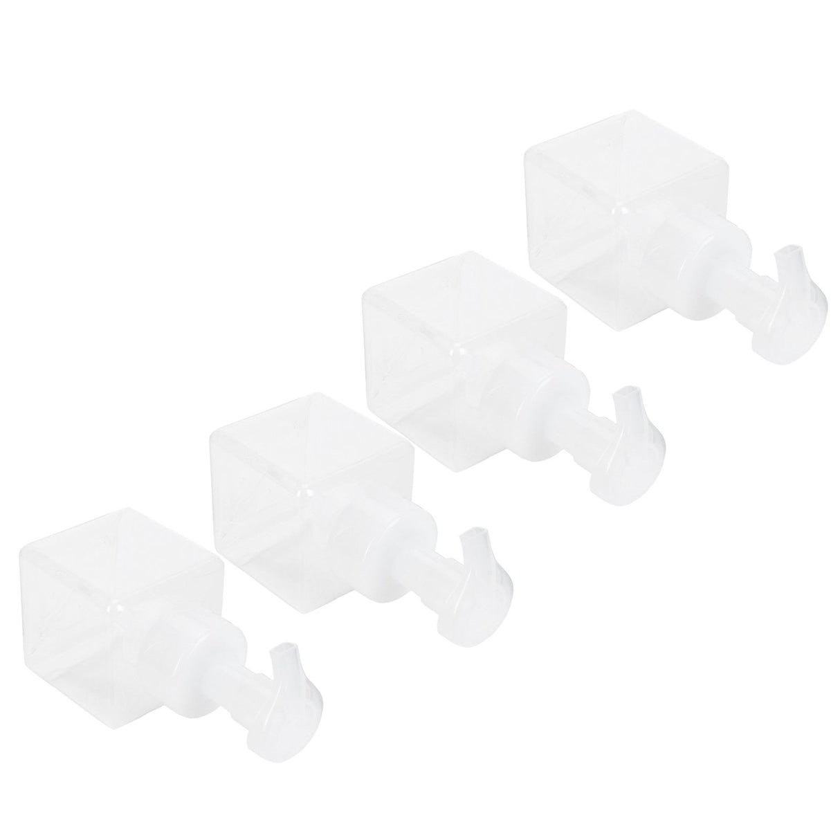 4PCS 250ml Clear Plastic Pump Bottles Foaming Soap Dispenser Refillable Foam Bottle Travel Use
