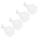 4PCS 250ml Clear Plastic Pump Bottles Foaming Soap Dispenser Refillable Foam Bottle Travel Use - Low Angle