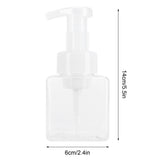 4PCS 250ml Clear Plastic Pump Bottles Foaming Soap Dispenser Refillable Foam Bottle Travel Use