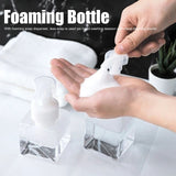 4PCS 250ml Clear Plastic Pump Bottles Foaming Soap Dispenser Refillable Foam Bottle Travel Use