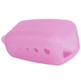 Silicone Toothbrush Head Cover Electric Toothbrush Protective Cap for Home Travel CampingLight Pink - Top-Down View