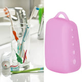 Silicone Toothbrush Head Cover Electric Toothbrush Protective Cap for Home Travel CampingLight Pink