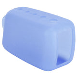 Silicone Toothbrush Head Cover Electric Toothbrush Protective Cap for Home Travel CampingLight Blue - Front View