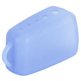 Silicone Toothbrush Head Cover Electric Toothbrush Protective Cap for Home Travel CampingLight Blue - Side View