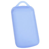 Silicone Toothbrush Head Cover Electric Toothbrush Protective Cap for Home Travel CampingLight Blue - Rear View