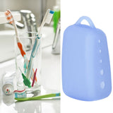 Silicone Toothbrush Head Cover Electric Toothbrush Protective Cap for Home Travel CampingLight Blue