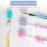 Silicone Toothbrush Head Cover Electric Toothbrush Protective Cap for Home Travel CampingLight Blue
