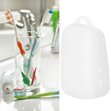 Silicone Toothbrush Head Cover Electric Toothbrush Protective Cap for Home Travel CampingWhite - Extra Image