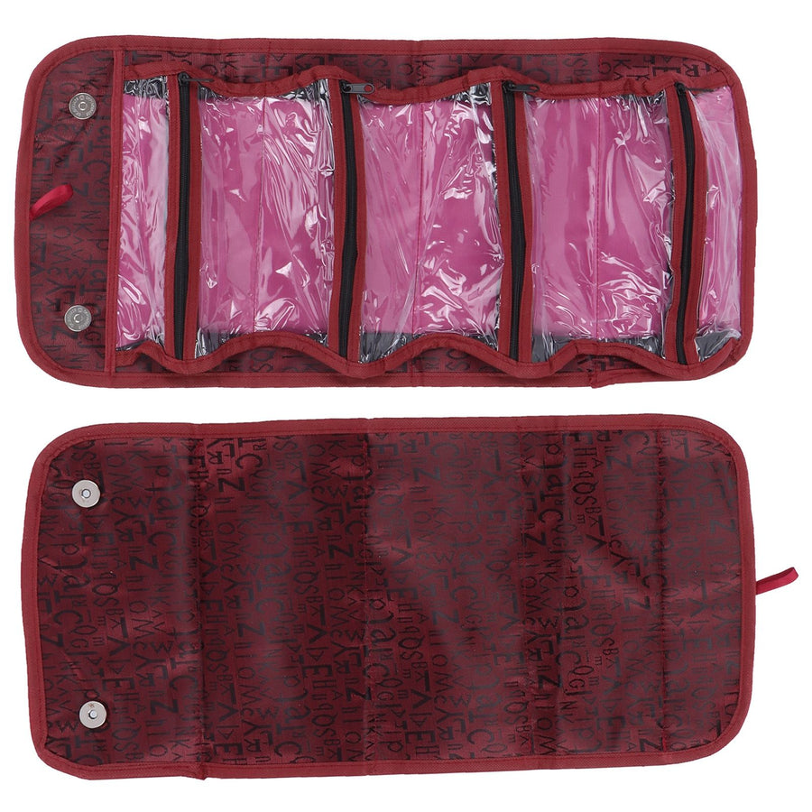 Fashion Travel Cosmetic Bag Multifunctional Makeup Storage Organizer for Storing CosmeticsRed