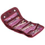 Fashion Travel Cosmetic Bag Multifunctional Makeup Storage Organizer for Storing CosmeticsRed - Close-Up Angle
