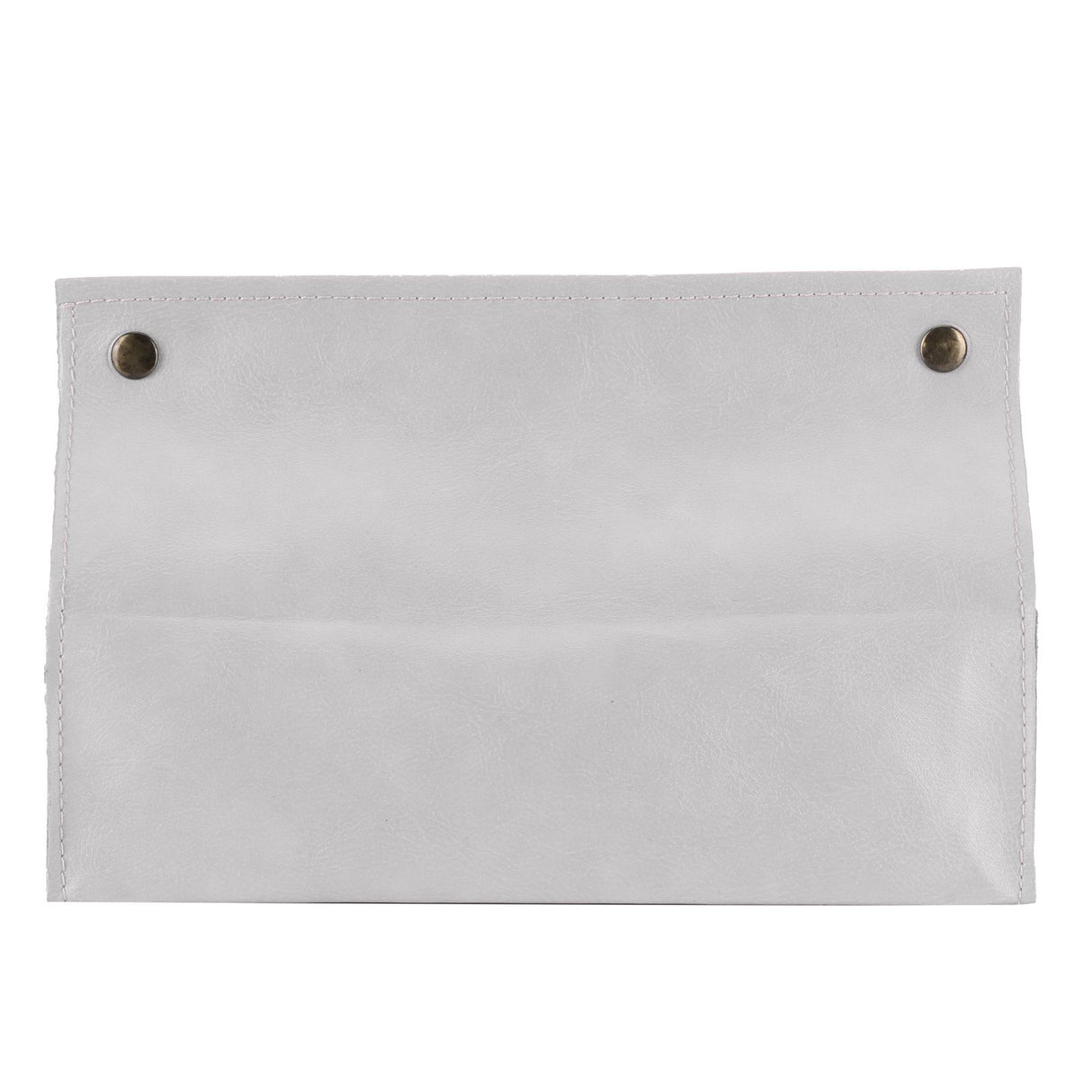 PU Leather Originality Tissue Box Desktop Tissue Organizer for Bedroom Living RoomGray