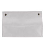 PU Leather Originality Tissue Box Desktop Tissue Organizer for Bedroom Living RoomGray