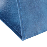 PU Leather Originality Tissue Box Desktop Tissue Organizer for Bedroom Living RoomBlue