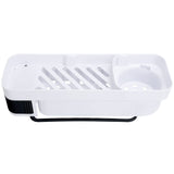 No Drilling Corner Shower Shelf Wall Mounted Bathroom Storage Rack with Towel Hook(White Black )