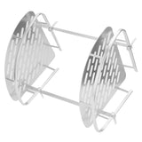 2 Layer Corner Shower Shelf Wall Mounted Aluminum Rack for Bathroom Kitchen Dormitory - Low Angle