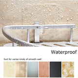 2 Layer Corner Shower Shelf Wall Mounted Aluminum Rack for Bathroom Kitchen Dormitory