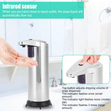 250ml Soap Dispenser Intelligent Automatic Induction Liquid Container for Bathroom Kitchen
