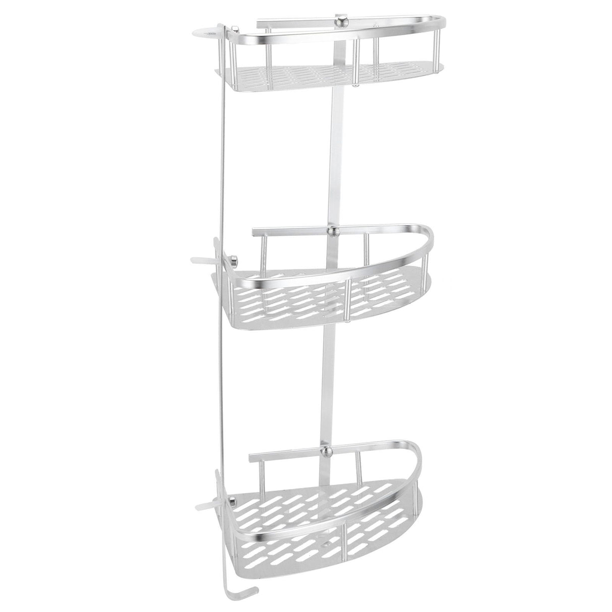 3 Tiers Corner Shower Shelf Wall Mounted Shower Organizer Storage Rack for Toilet Kitchen