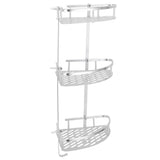 3 Tiers Corner Shower Shelf Wall Mounted Shower Organizer Storage Rack for Toilet Kitchen