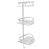 3 Tiers Corner Shower Shelf Wall Mounted Shower Organizer Storage Rack for Toilet Kitchen