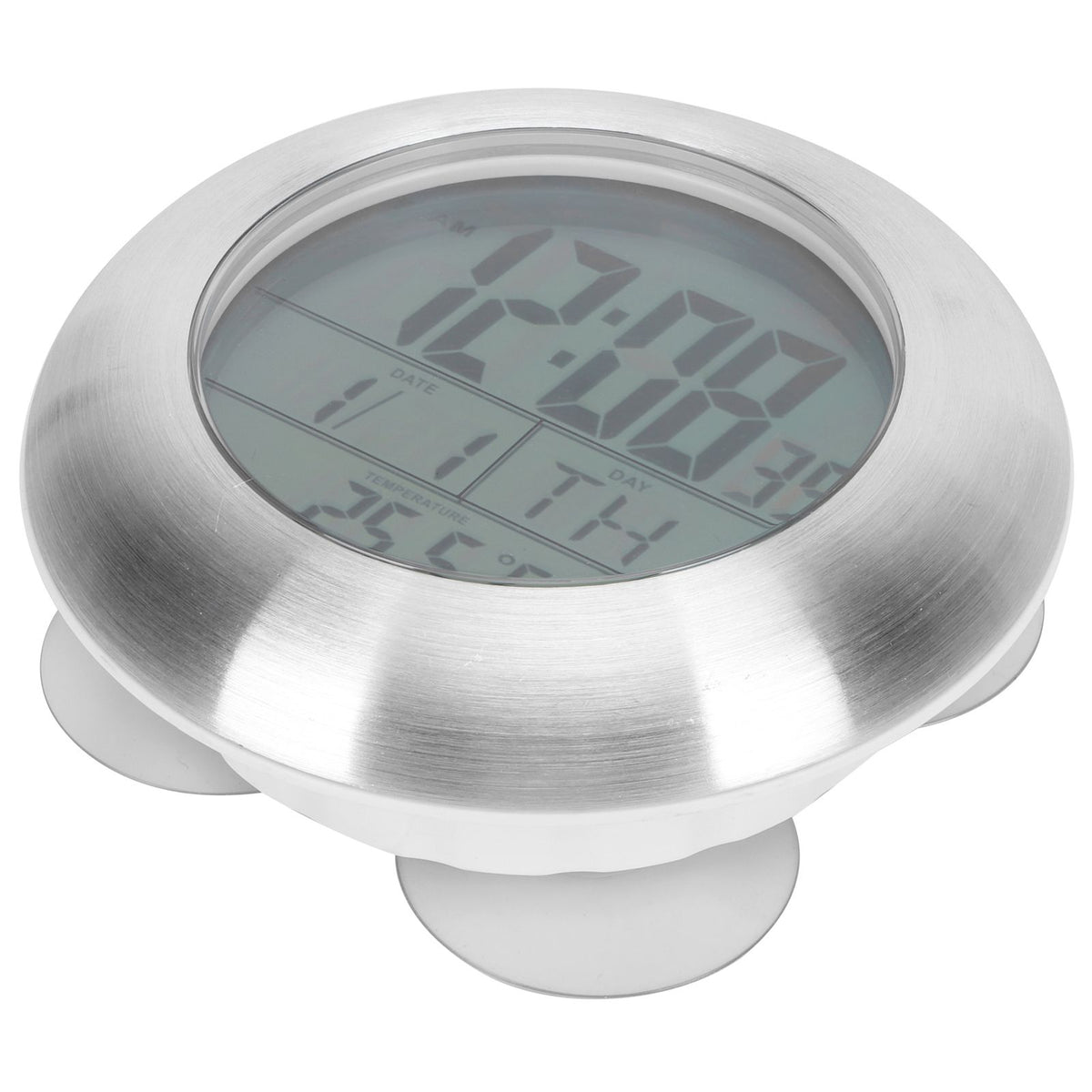 Shower Wall Clock Portable Waterproof Digital Clock with Temperature Calendar Display