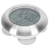 Shower Wall Clock Portable Waterproof Digital Clock with Temperature Calendar Display