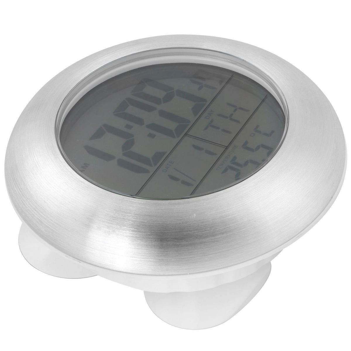 Shower Wall Clock Portable Waterproof Digital Clock with Temperature Calendar Display