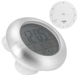 Shower Wall Clock Portable Waterproof Digital Clock with Temperature Calendar Display