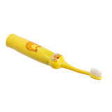 Children Electric Toothbrush Cartoon Pattern Waterproof Teeth Cleaning Brush Gift for KidsYellow - 45-Degree Angle