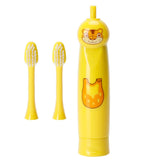 Children Electric Toothbrush Cartoon Pattern Waterproof Teeth Cleaning Brush Gift for KidsYellow - Low Angle