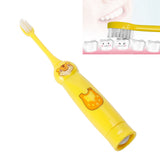 Children Electric Toothbrush Cartoon Pattern Waterproof Teeth Cleaning Brush Gift for KidsYellow - Extra Image