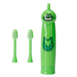 Children Electric Toothbrush Cartoon Pattern Waterproof Teeth Cleaning Brush Gift for KidsGreen - Extra Image