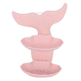 Double Layers Soap Box Wall-Mounted Soap Holder Drain Rack for Bathroom Supplies