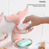 Double Layers Soap Box Wall-Mounted Soap Holder Drain Rack for Bathroom Supplies - Extra Image
