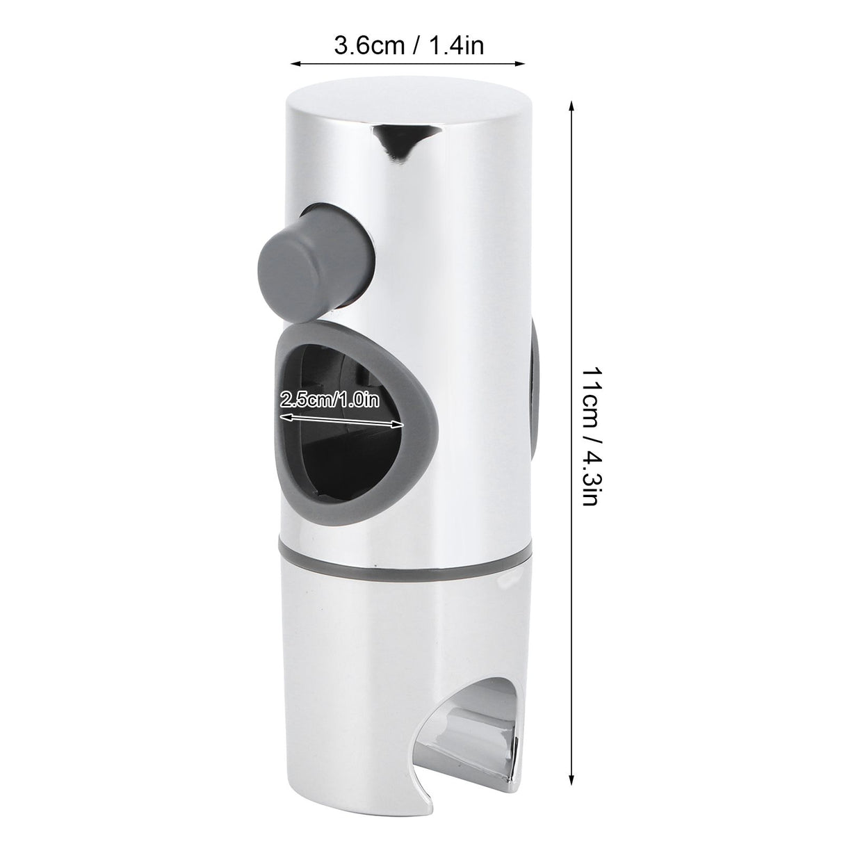 Shower Head Holder Adjustable Shower Head Bracket for 25mm Slide Bar Bathroom Supply