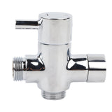 G1/2 Shower Head Diverter Valve Shower Arm Splitter for Hand Showerhead and Fixed Spray Head - 45-Degree Angle