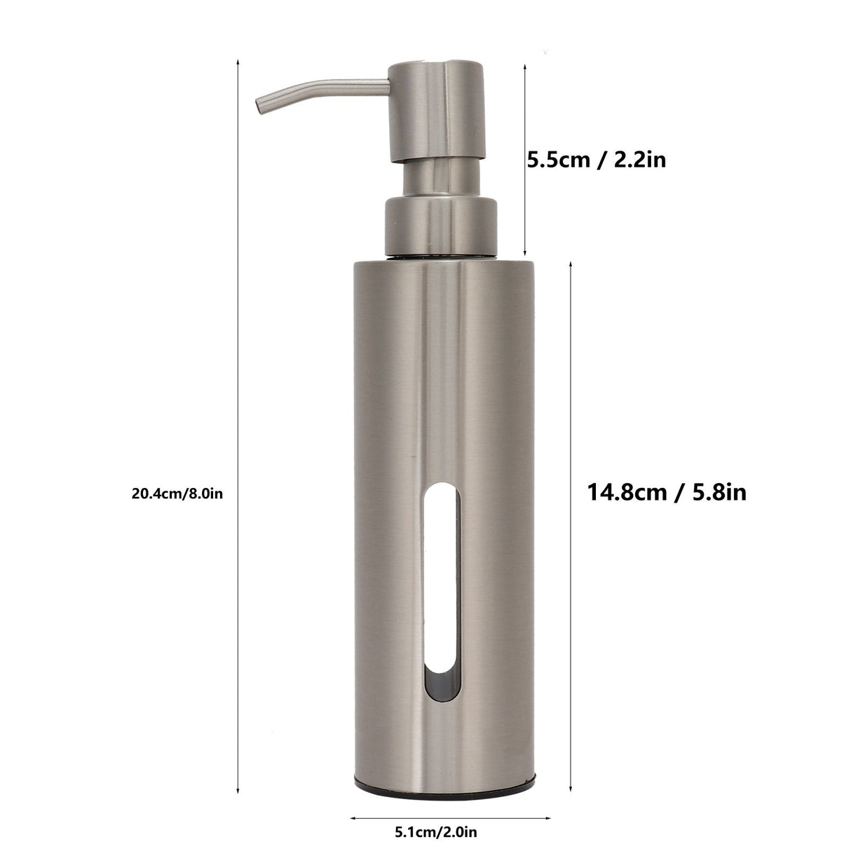 Liquid Soap Dispenser Shower Gel Lotion Bottle Container Home Bathroom Accessory
