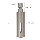 Liquid Soap Dispenser Shower Gel Lotion Bottle Container Home Bathroom Accessory - Extra Image