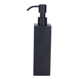 200ml Square Shower Bottle 304 Stainless Steel Shampoo Hand Soap Dispenser Black