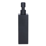 200ml Square Shower Bottle 304 Stainless Steel Shampoo Hand Soap Dispenser Black
