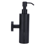 200ml Round Soap Dispenser Wall‑Mounted Shampoo Shower Gel Container Bathroom Supply Black - 45-Degree Angle