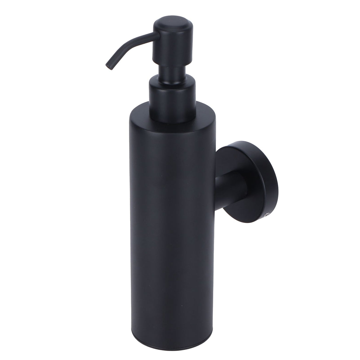 200ml Round Soap Dispenser Wall‑Mounted Shampoo Shower Gel Container Bathroom Supply Black