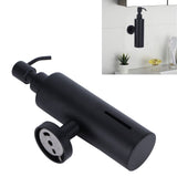 200ml Round Soap Dispenser Wall‑Mounted Shampoo Shower Gel Container Bathroom Supply Black - Extra Image
