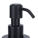 200ml Round Soap Dispenser Wall‑Mounted Shampoo Shower Gel Container Bathroom Supply Black