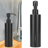 200ml Black Soap Dispenser Countertop 304 Stainless Steel Lotion Shampoo Liquid Container