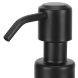 200ml Black Soap Dispenser Countertop 304 Stainless Steel Lotion Shampoo Liquid Container