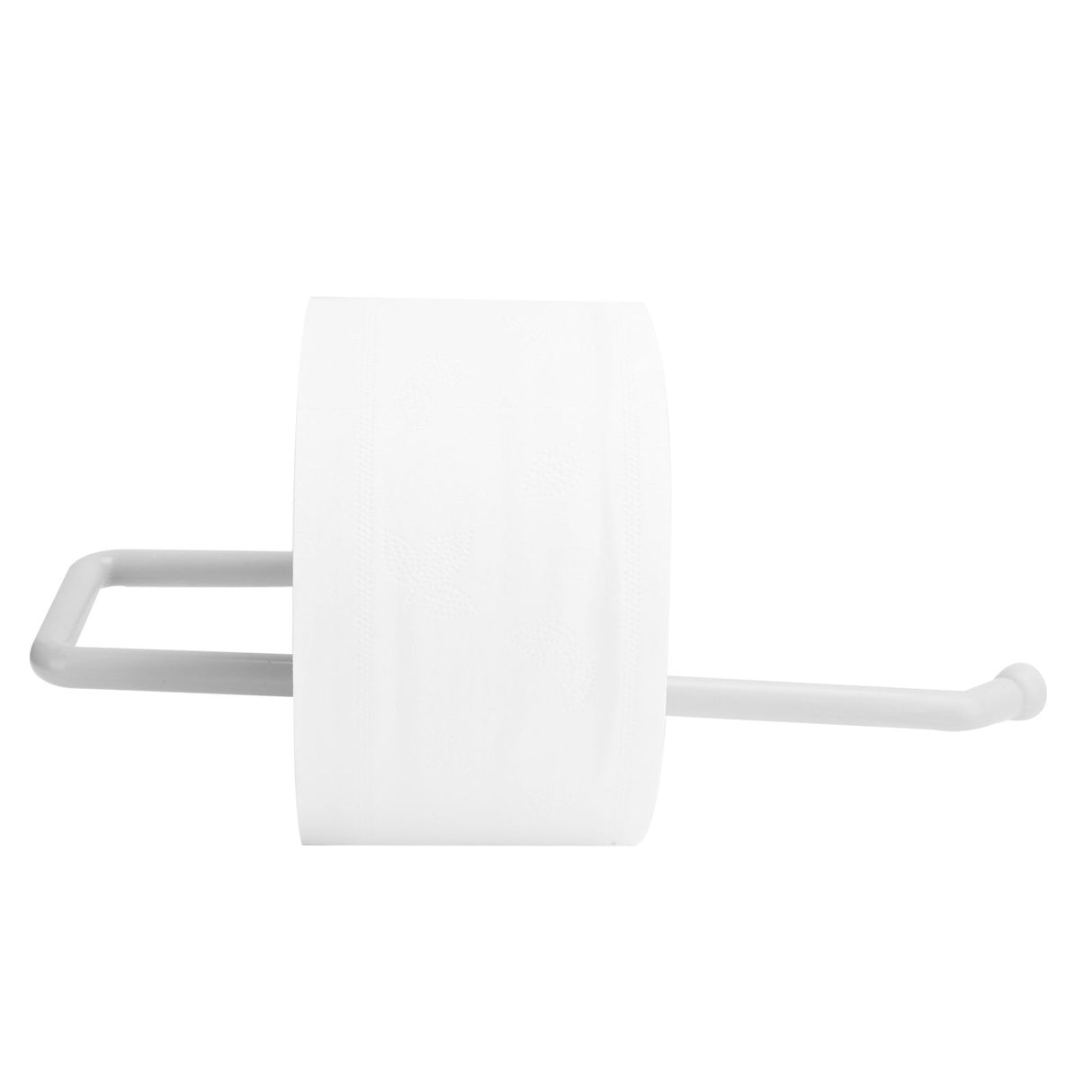 Wall Mounted Paper Roll Holder Towel Hanger Toilet Paper Rack Bathroom Kitchen OrganizerWhite